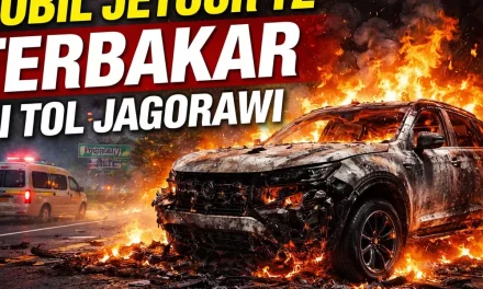 Tabrakan Di Tol Jagorawi: Jetour T2 Hangus Terbakar
