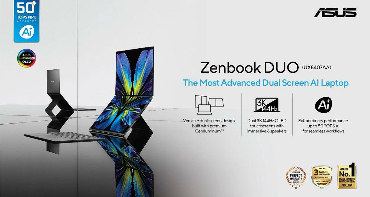 Inovasi Baru ASUS Zenbook Duo 2026 Resmi Masuk Di Indonesia
