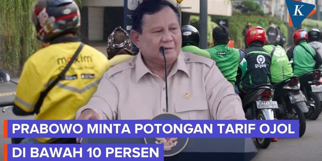 Soroti Potongan Ojol, Prabowo Usul Tarif Di Bawah 10 Persen