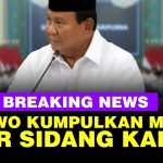 Presiden Prabowo Bakal Gelar Sidang Kabinet di Istana Sore Ini