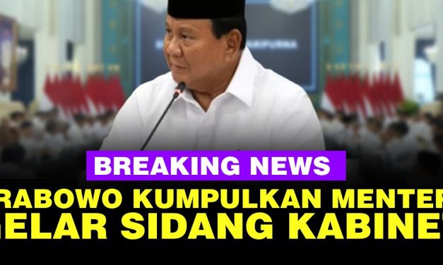 Presiden Prabowo Bakal Gelar Sidang Kabinet di Istana Sore Ini